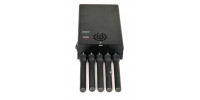 5 Anténová PROFI prenosná rušička GSM/DCS/4G/3G/GPS/GLONASS/WIFI signálov